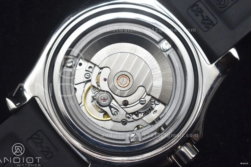 On A2824 Automatic Rubber Superocean 1:1 Black Edition Bezel Orange Strap 44 Dial Black Best TF 0523